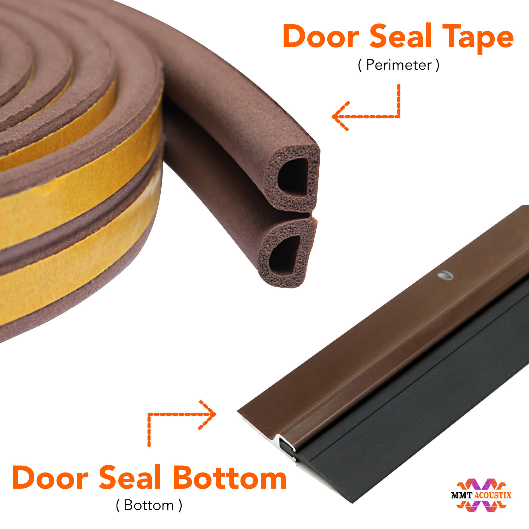 Rubber Window Sealing Strip Acoustic for Sliding Door Window Windproof  Soundproof Seal Door Gap Sound Insulation