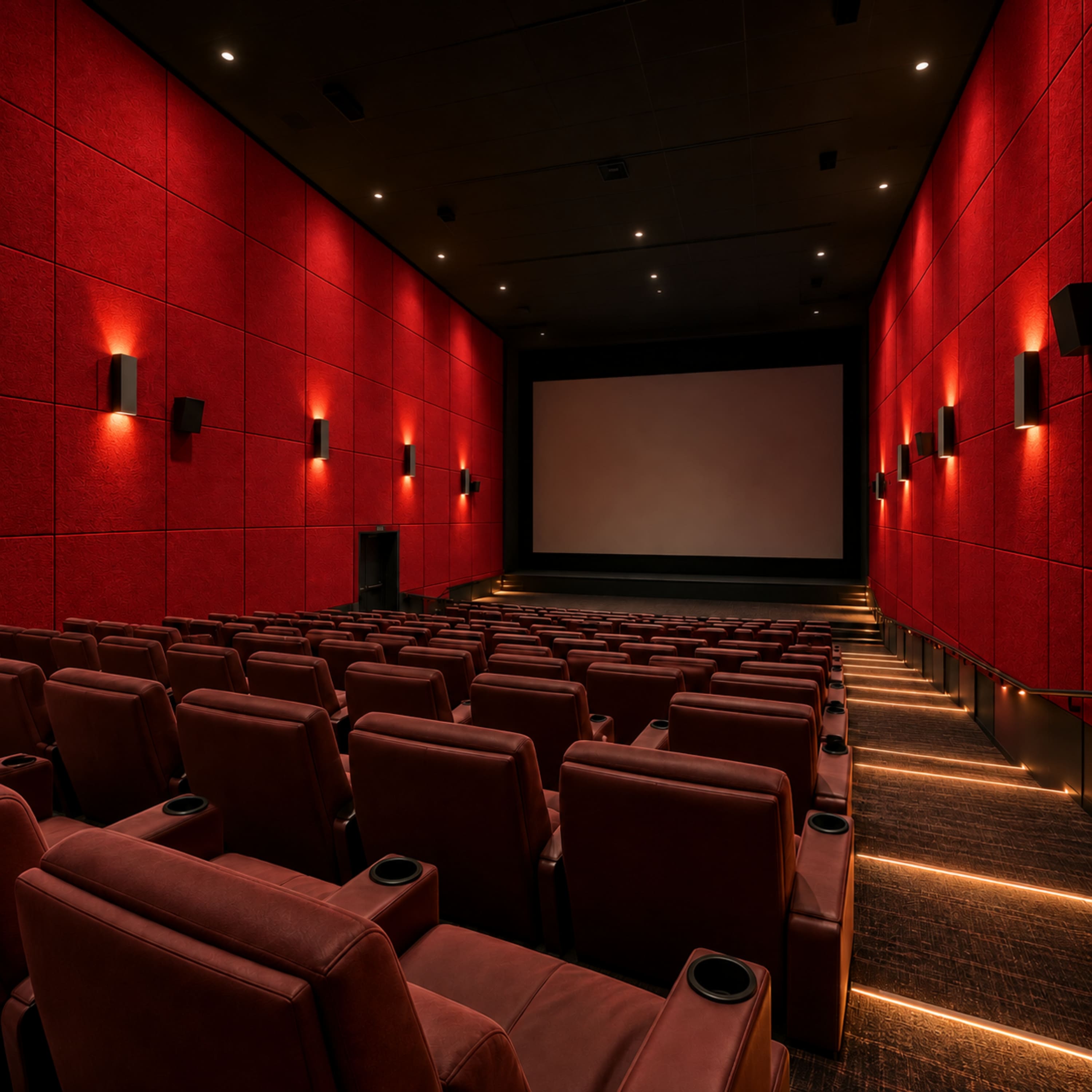 Cinemas acoustic treatment
