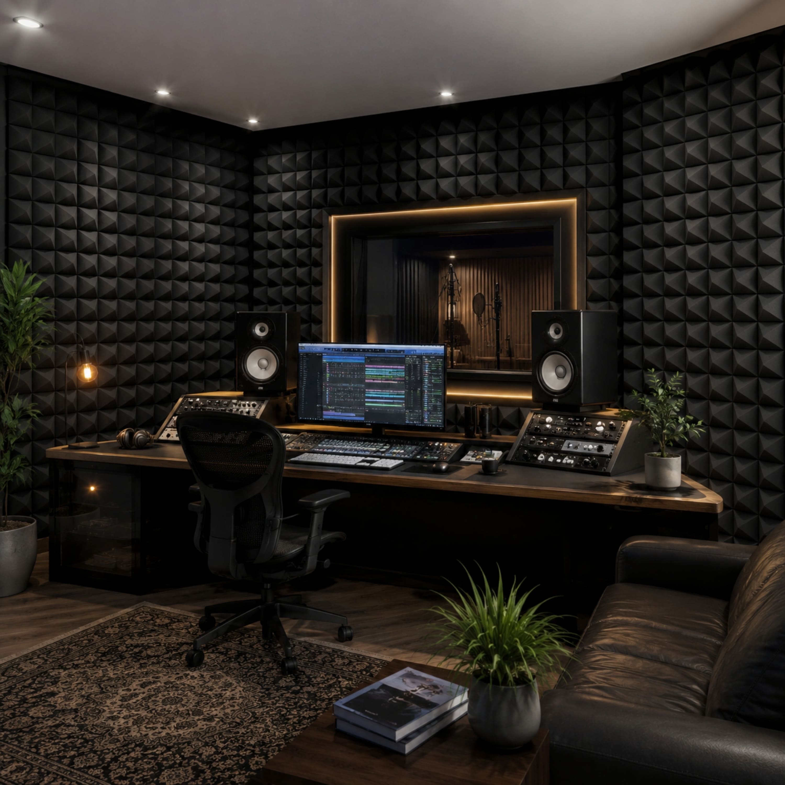 Recording studios acoustic treatment