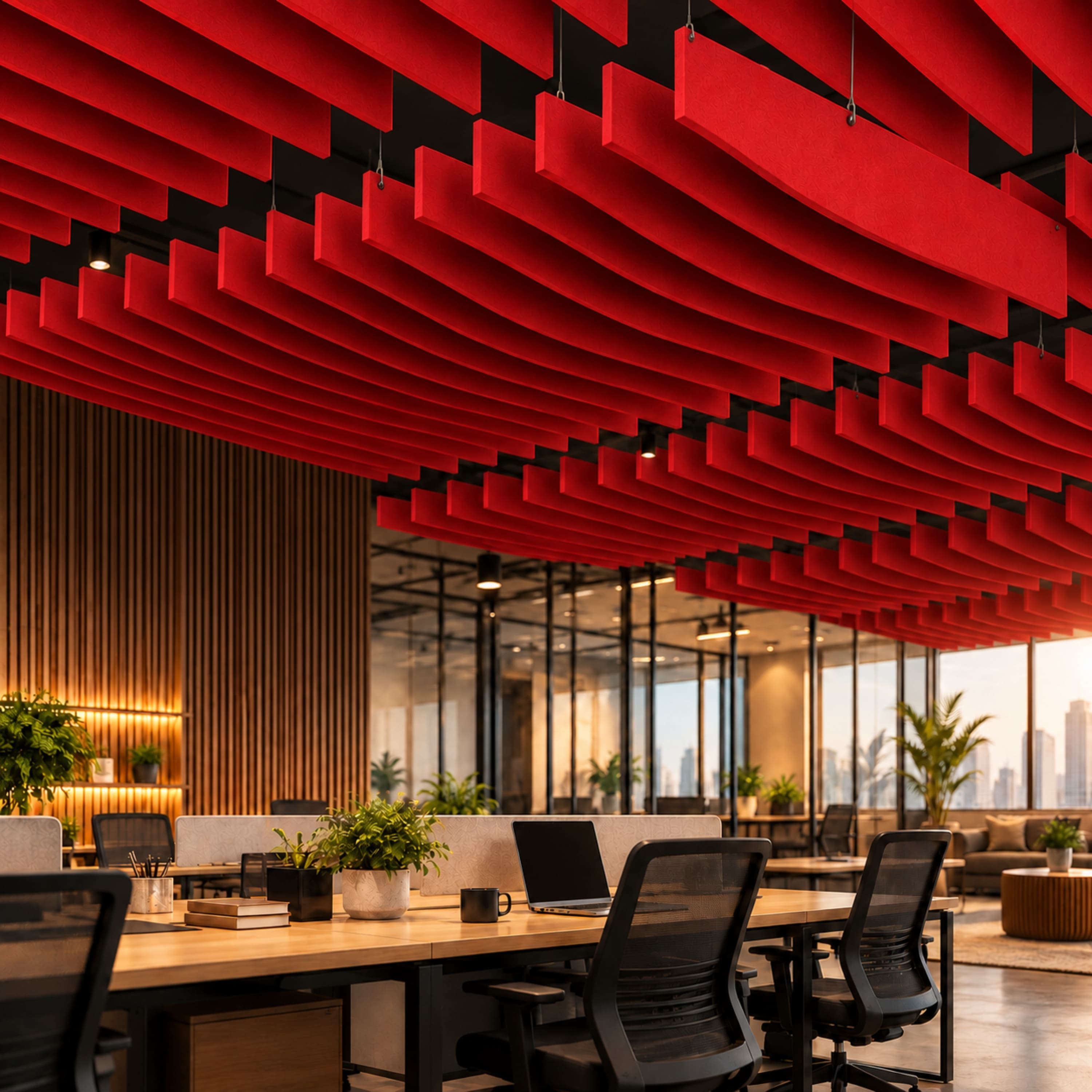 Offices acoustic treatment