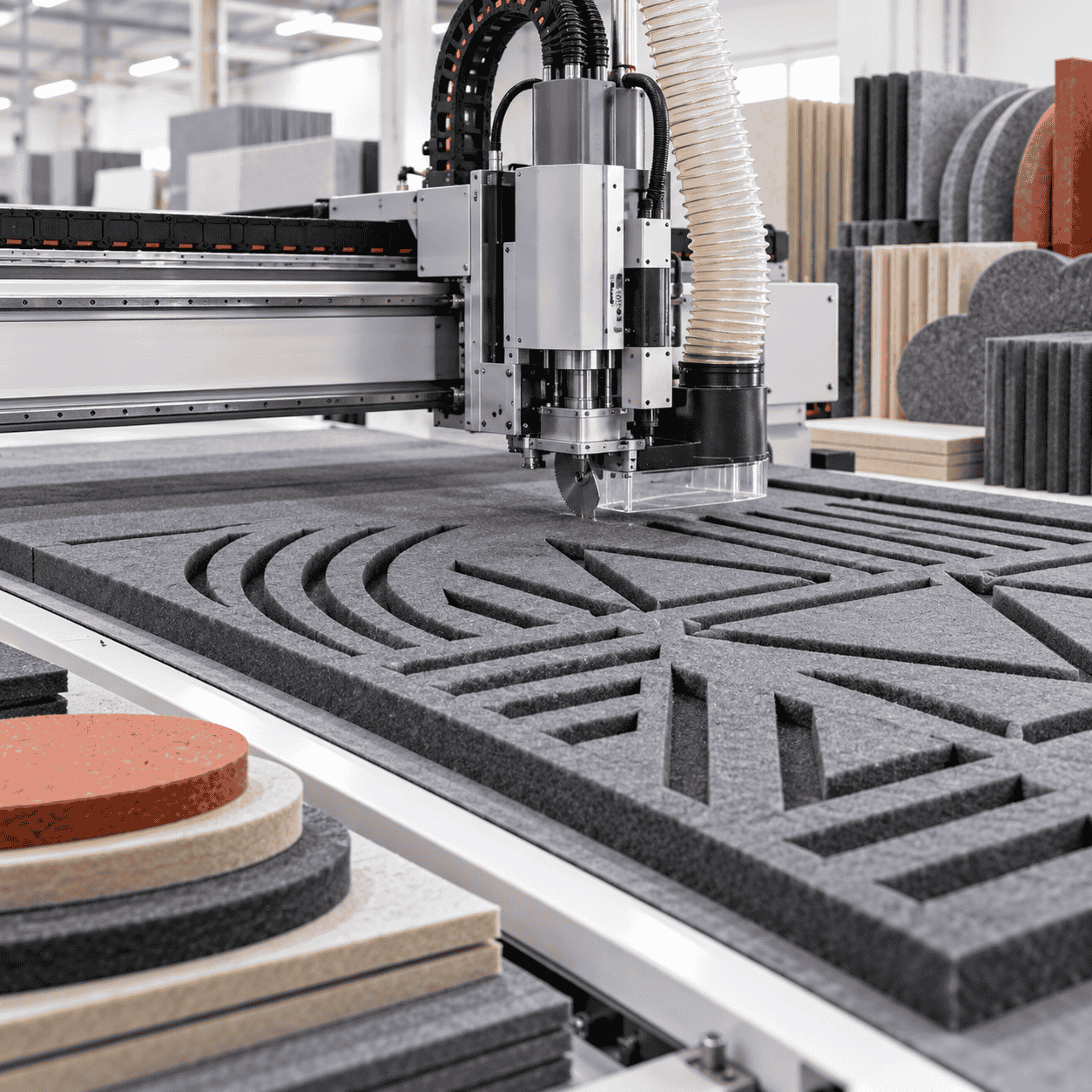 CNC blade cutting