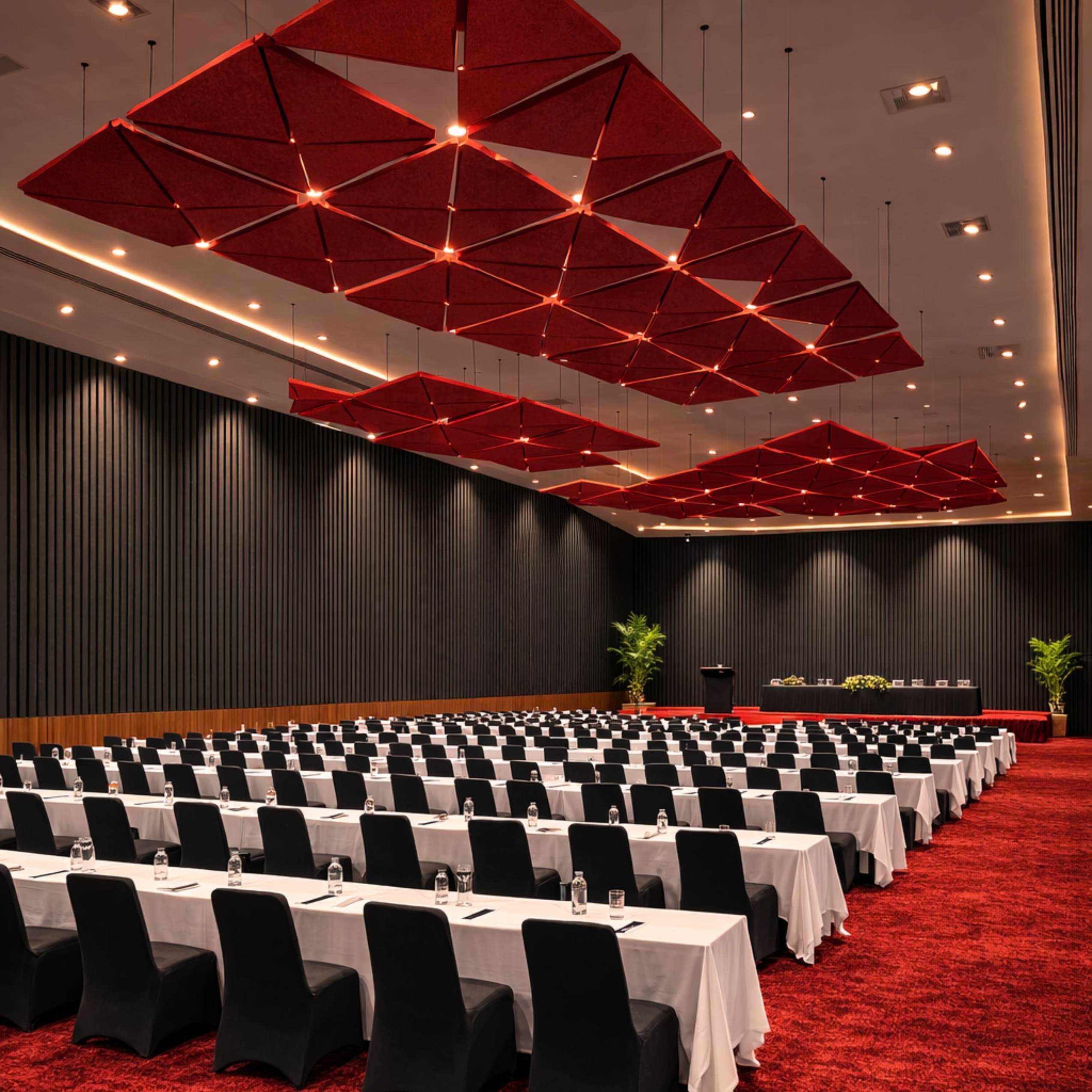 Public spaces: acoustic ceiling clouds in Agra