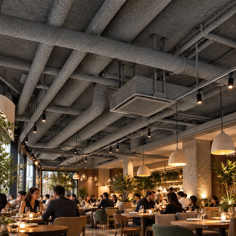 Restaurants: acoustic cellulose spray in Bareilly
