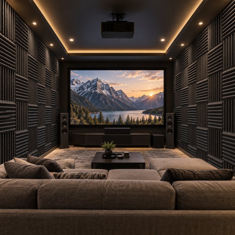 Home theatres: acoustic foam panels in Nepal