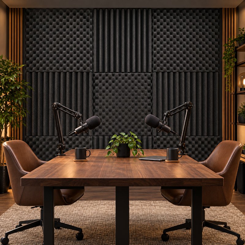 Podcast rooms: acoustic foam panels in Nepal
