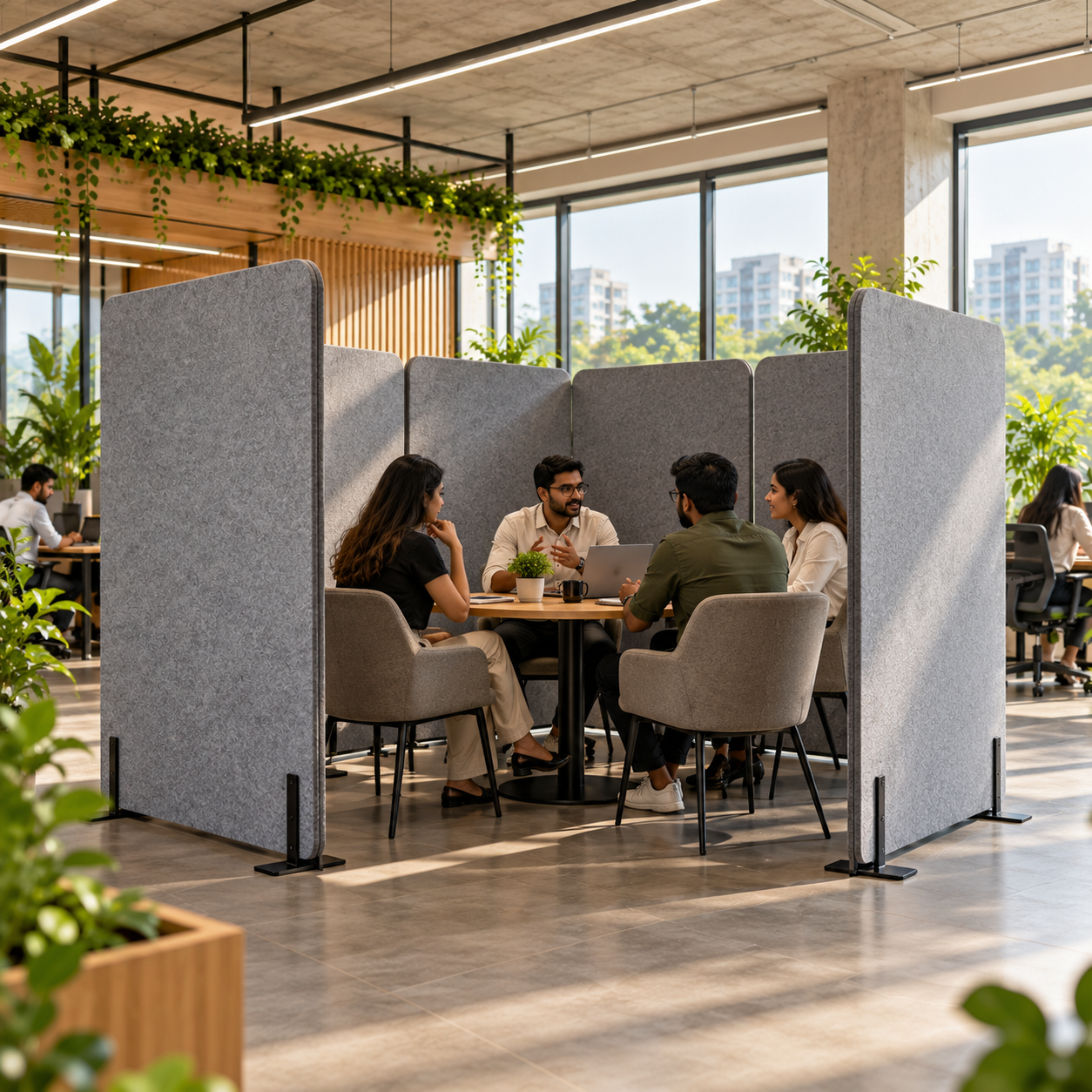Meeting and conference rooms: acoustic screens in Bihar