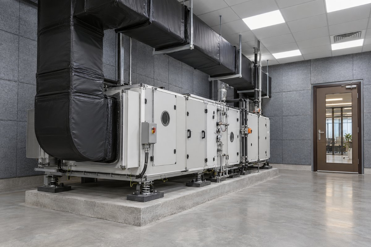 Office plant room and HVAC noise control