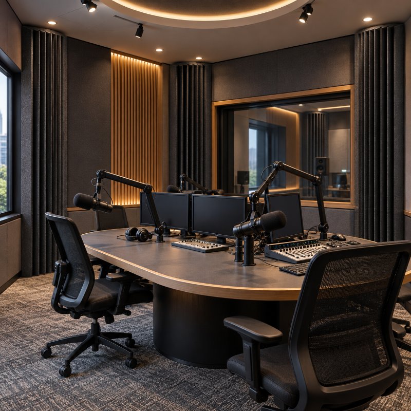 Broadcast studios: bass traps in Nepal