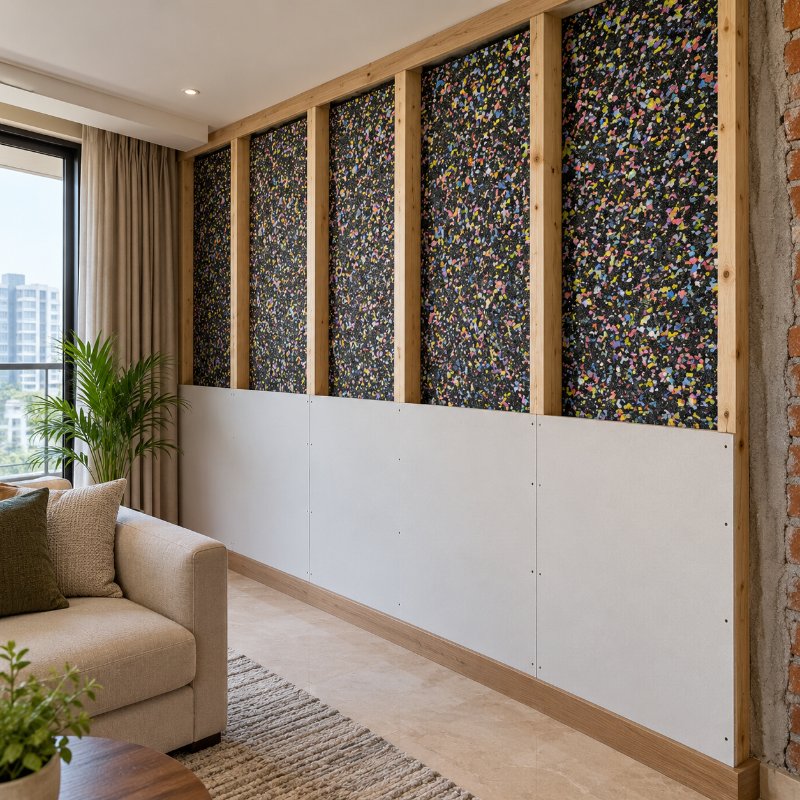 Shared living spaces: BassBloc sound absorbers in Nepal