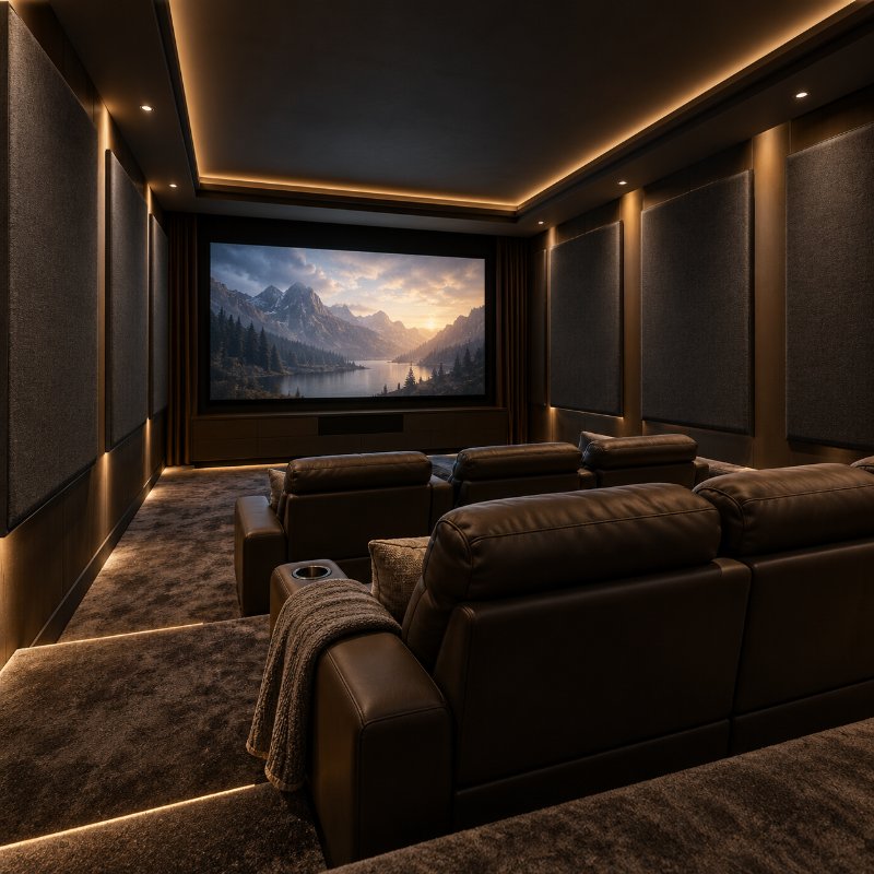 Home theatres: acoustic fabric panels in Mysore