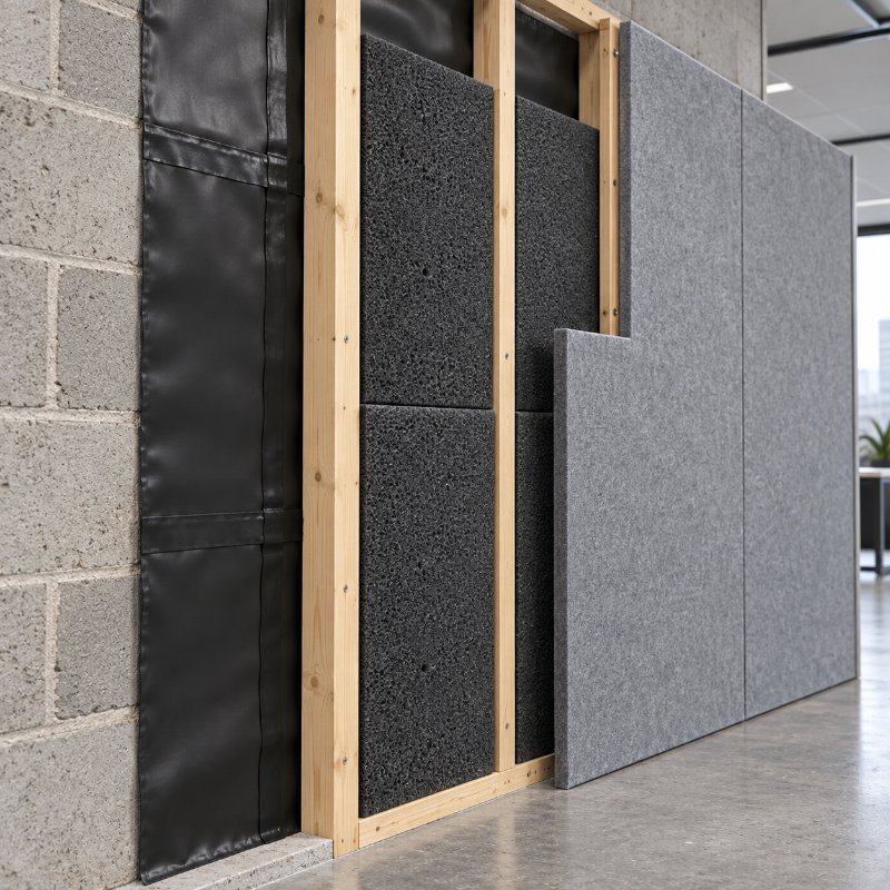 Walls and partitions: mass loaded vinyl in Nepal