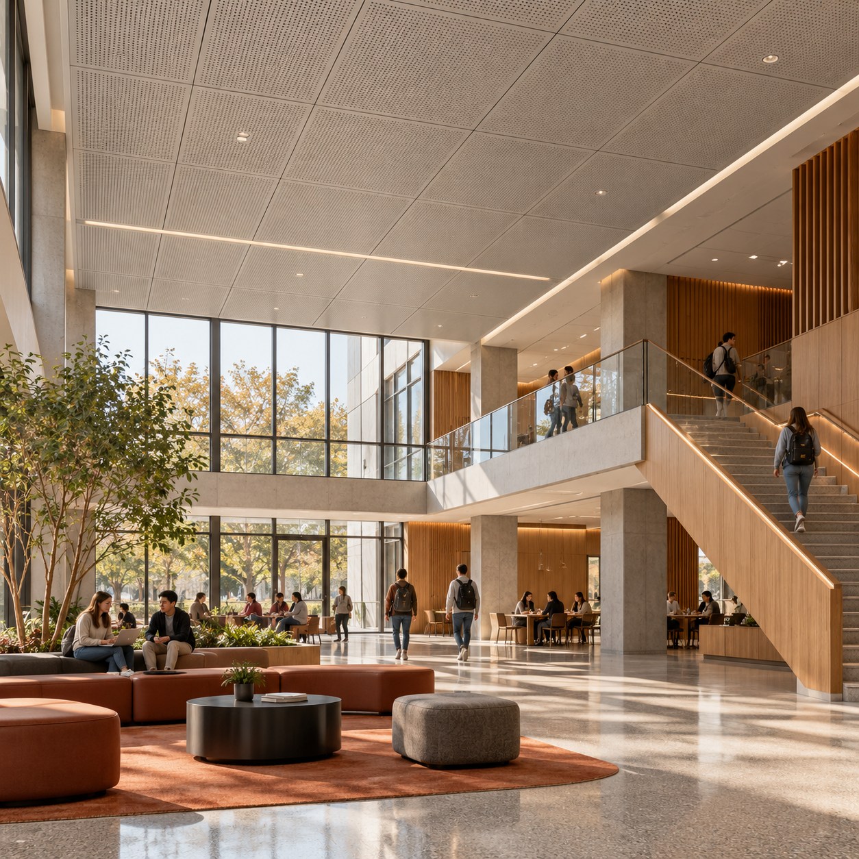 Educational institutions: metal acoustic ceiling tiles in Doha