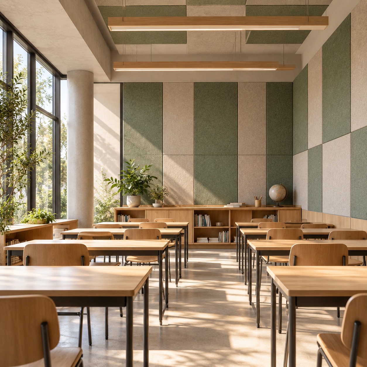 Education: PET acoustic panels in Mundra