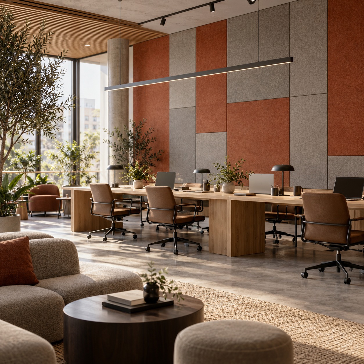 Offices and co-working: PET acoustic panels in Mundra
